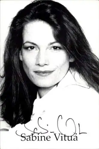 Ak Schauspielerin Sabine Vitua, Portrait, Autogramm