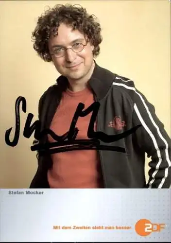 Ak Schauspieler Stefan Mocker, Portrait, Autogramm, ZDF