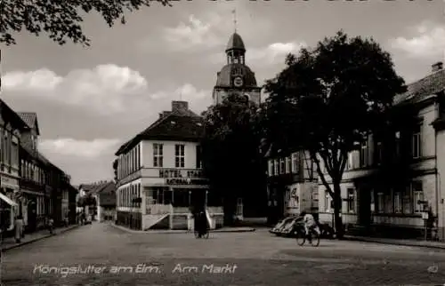 Ak Königslutter am Elm, Markt, Hotel