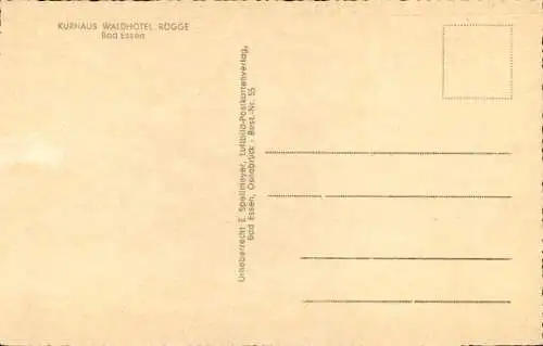 Ak Bad Essen in Niedersachsen, Kurhaus-Waldhotel Rögge