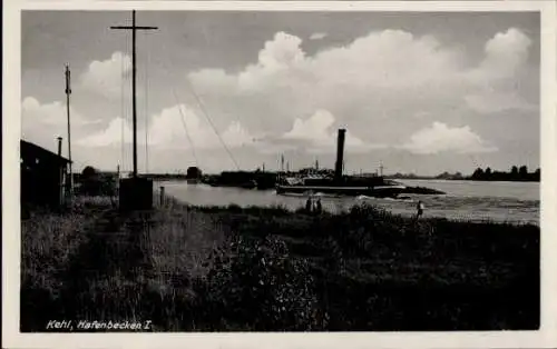 Ak Kehl am Rhein, Hafenbecken I