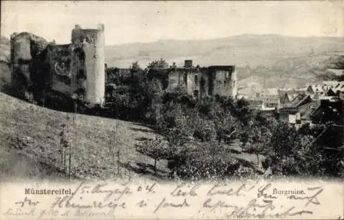 Ak Bad Münstereifel in Nordrhein Westfalen, Burgruine