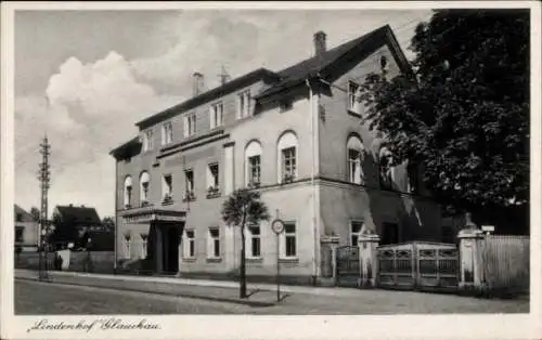 Ak Glauchau in Sachsen, Gasthaus Lindenhof, Bes. Arno Hammer