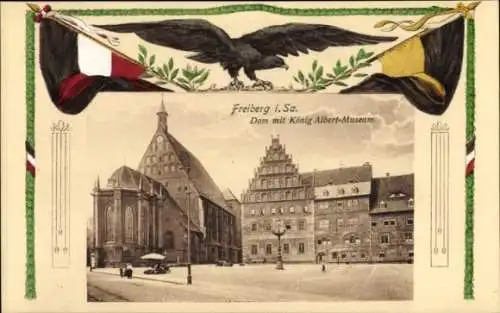 Ak Freiberg in Sachsen, Dom, König-Albert-Museum