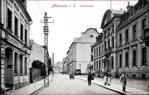 Ak Meerane in Sachsen, Poststraße