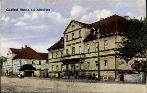 Ak Rositz im Altenburger Land Thüringen, Gasthof