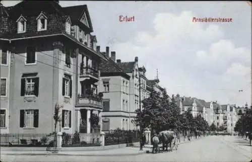 Ak Erfurt in Thüringen, Arnstädter Straße, Wohnsiedlung