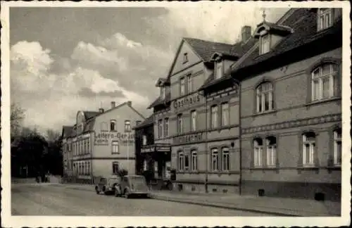 Ak Hermsdorf in Thüringen, Gast- und Speisehaus Thüringer Hof, Bahnhofstraße