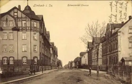 Ak Limbach in Sachsen, Hohensteiner Straße