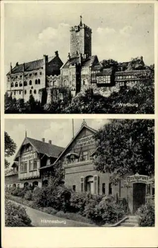 Ak Lutherstadt Eisenach in Thüringen, Wartburg, Restaurant Hännesberg