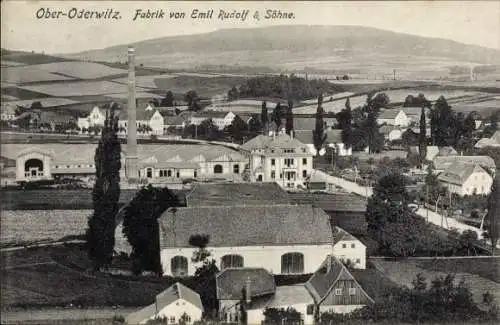 Ak Oberoderwitz Oderwitz in der Oberlausitz, Fabrik von Emil Rudolf & Söhne