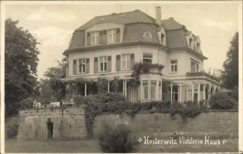 Foto Ak Dresden Hosterwitz, Victoria Haus