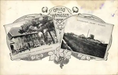 Ak Hänigsen Uetze in Niedersachsen, Gastwirtschaft, Gewerkschaft Riedel