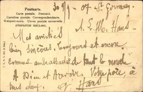 Ak Trompeter in Uniform, Säbel, Weißes Pferd