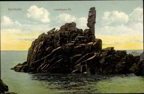 Ak Bornholm Dänemark, Lyseidippen Rö