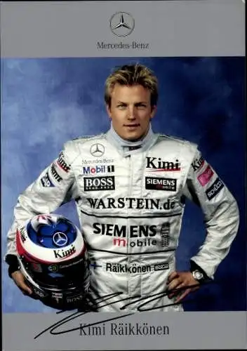 Autogrammkarte Motorrennsport, Kimi Räikkönen