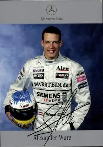 Autogrammkarte Motorrennsport, Alexander Wurz