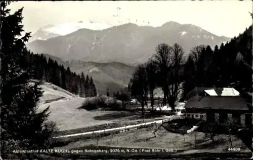 Ak Annaberg in Niederösterreich, Alpengasthof Kalten Kuchl gegen Schneeberg