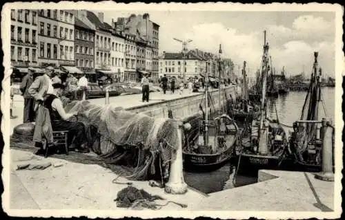 Ak Oostende Ostende Westflandern, Hafen, Dock Montgomery