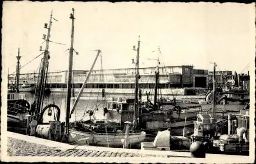 Ak Oostende Ostende Westflandern, Fischereihafen