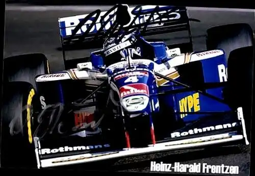 Ak Motorrennsport, Rennfahrer Heinz-Harald Frentzen, Autogramm