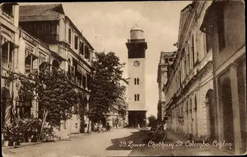 Ak Colombo Sri Lanka Ceylon, Lower Chatham, Clock Tower