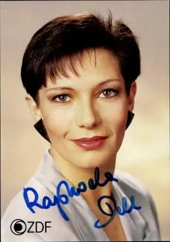 Ak Schauspielerin Raphaela Dell, Portrait, ZDF, Autogramm