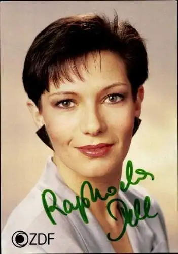 Ak Schauspielerin Raphaela Dell, Portrait, ZDF, Autogramm