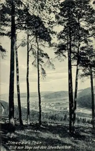 Ak Ilmenau  Thüringen, Blick vom Wege nach dem Schwalbenstein