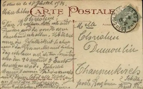 Ak Blumenstrauß, Rosen, Portrait einer Frau