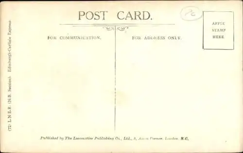 Künstler Ak Britische Eisenbahn, Edinburgh-Carlisle-Express