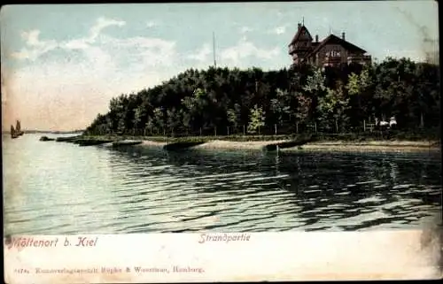 Ak Möltenort Kiel in Schleswig Holstein, Strand