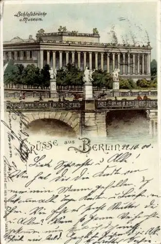 Litho Berlin Mitte, Schlossbrücke, Museum