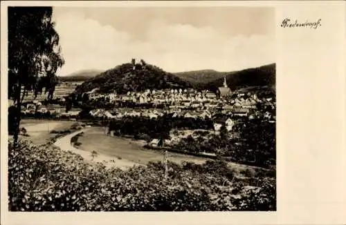 Ak Biedenkopf an der Lahn, Gesamtaufnahme, Blick von Kramers Berggarten