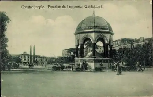 Ak Konstantinopel Istanbul Türkei, Kaiser Wilhelm II Brunnen