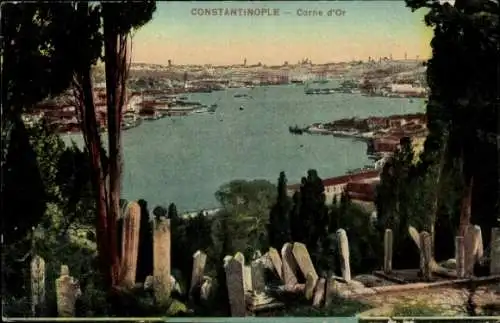 Ak Konstantinopel Istanbul Türkei, Panorama, Corne d'Or