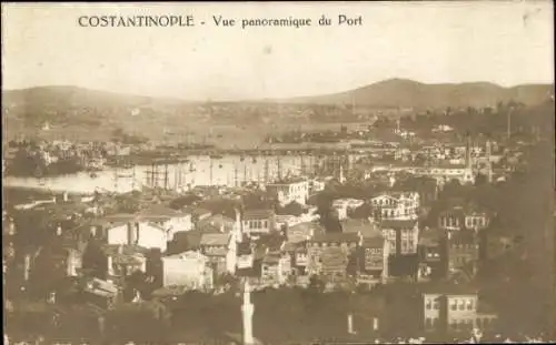 Ak Konstantinopel Istanbul Türkei, Panorama, Hafen