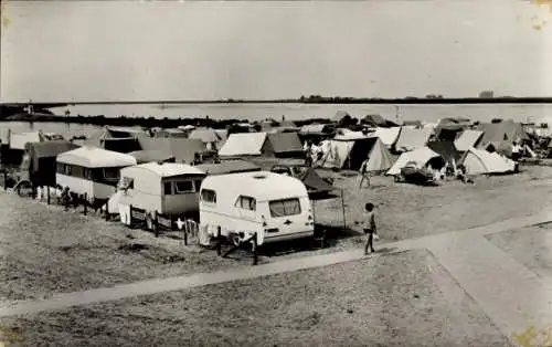 Ak Harderwijk Gelderland, Campingplatz, Wohnwagen, Zelte