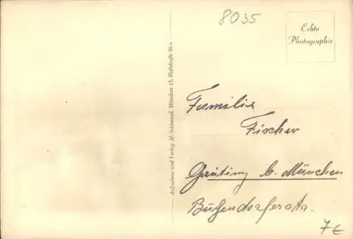 Ak Gauting in Oberbayern, Teilansicht, Landschaft, Wolken