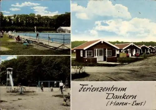 Ak Haren an der Ems, Ferienzentrum Dankern, Unterkünfte, Freibad, Spielplatz