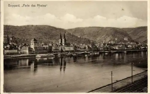 Ak Boppard am Rhein, Gesamtansicht