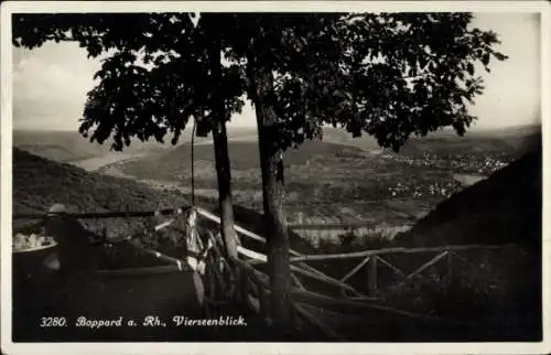 Ak Boppard am Rhein, Vierseenblick