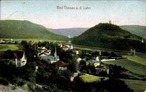 Ak Nassau an der Lahn, Panorama