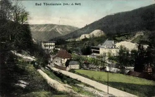 Ak Bad Tönnisstein Kell Andernach am Rhein, Gesamtansicht, Restaurant