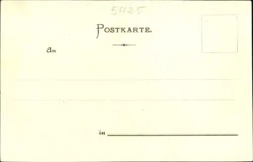 Künstler Litho Reiss, Fritz, Kaub am Rhein, Burgruine Gutenfels