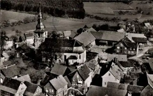 Ak Kirchbrombach Brombachtal Odenwald, Gesamtansicht, Kirche