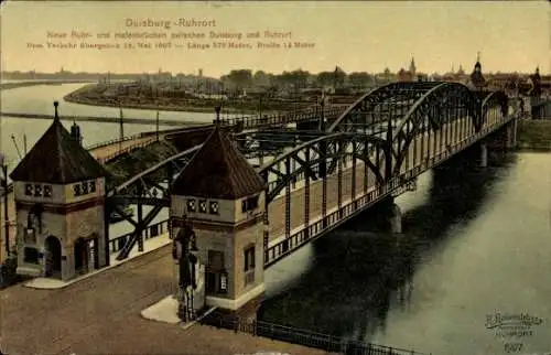 Ak Ruhrort Duisburg im Ruhrgebiet, Neue Ruhrbrücke