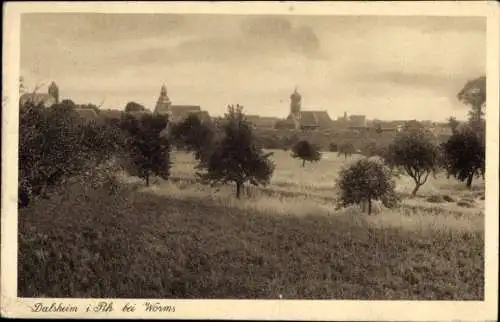 Ak Flörsheim Dalsheim in Rheinhessen, Gesamtansicht