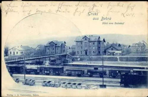 Ak Bebra an der Fulda Hessen, Bahnhof, Gleisansicht