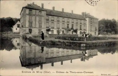 Ak Thury-sous-Clermont Oise, Chateau